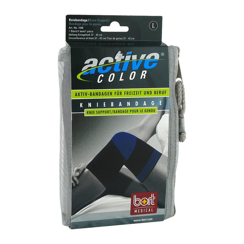 Bort ActiveColor Kniebandage L schwarz