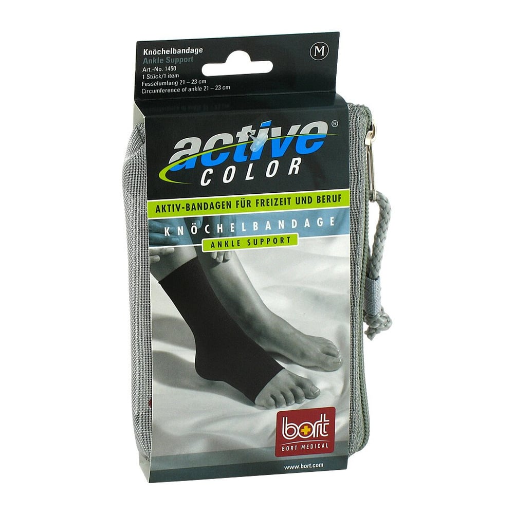 Bort ActiveColor Knöchelbandage M schwarz