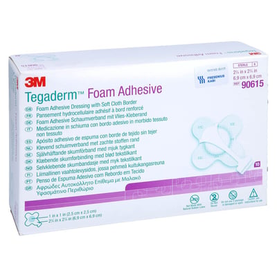 Tegaderm Foam Adhesive FK 6,9x6,9 cm kreuzform