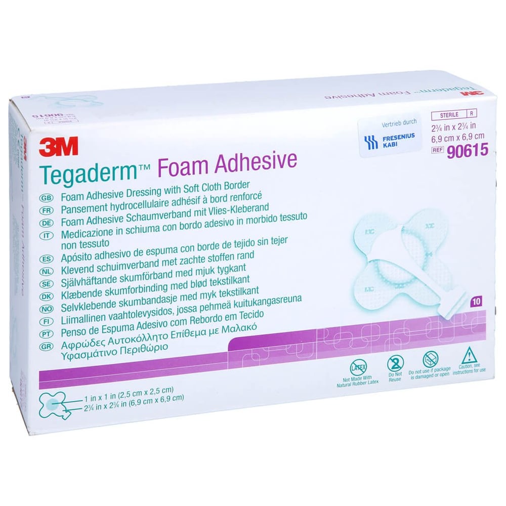 Tegaderm Foam Adhesive FK 6.9x6.9cm kreuzform
