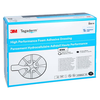 Tegaderm Foam Adhesive FK 6,9x7,6 cm oval Produktbild 1