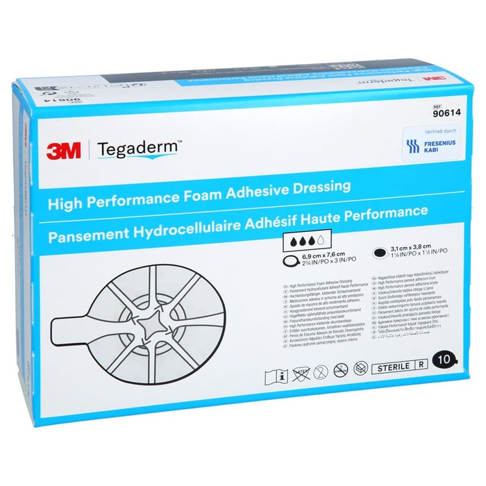 Tegaderm Foam Adhesive FK 6.9x7.6cm oval
