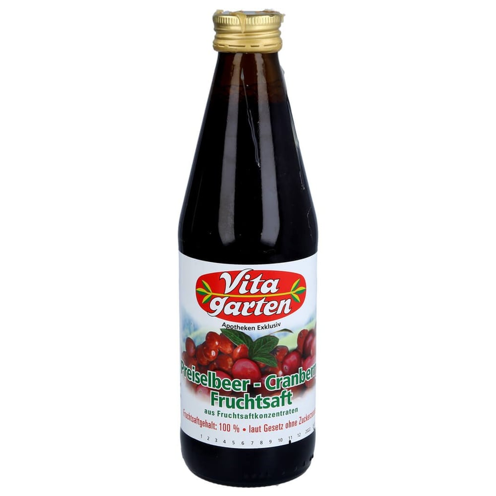 Vitagarten Preiselbeer-Cranberry-Fruchtsaft
