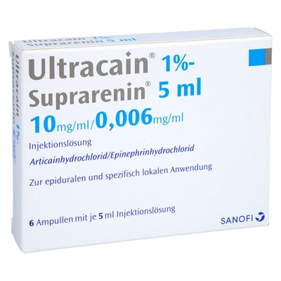 Ultracain 1 %-Suprarenin 5 ml Ampullen Produktbild 1