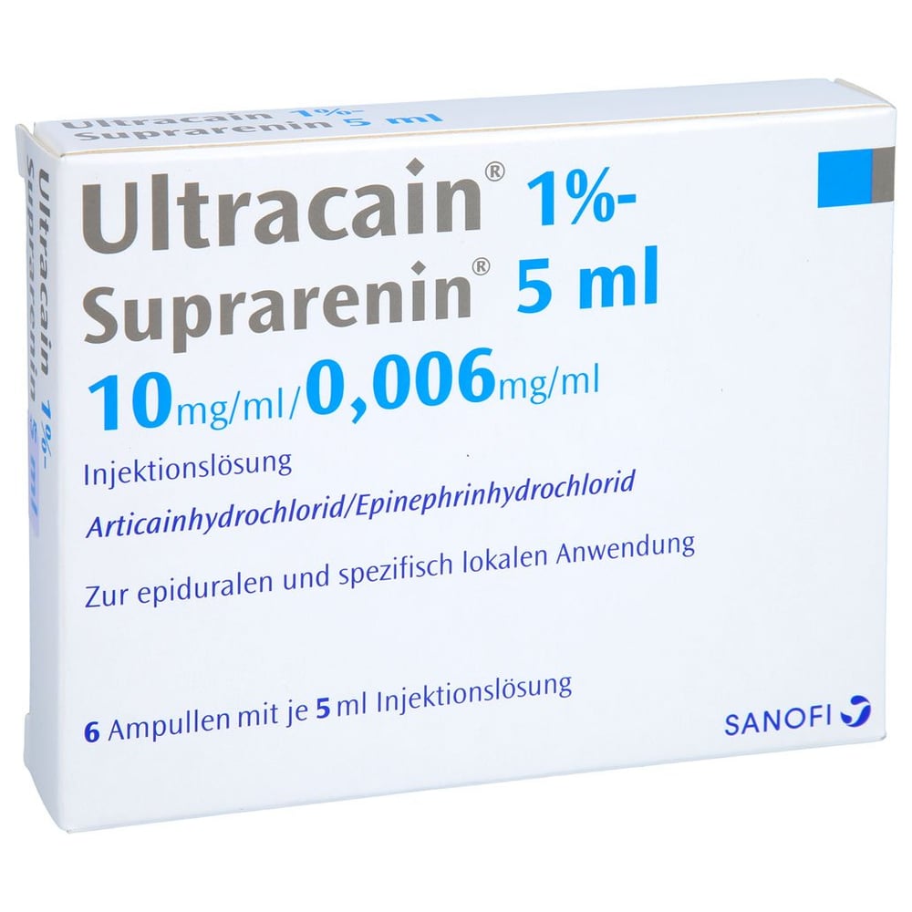 Ultracain 1%-Suprarenin 5ml Ampullen