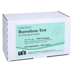 Borreliose Test - Testung der Zecke (Testkarte)
