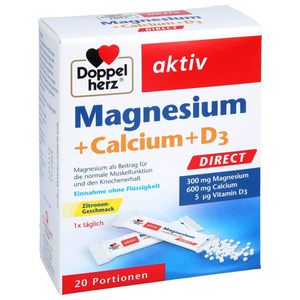 Doppelherz aktiv Magnesium + Calcium + D3 Direkt