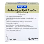 Ondansetron Kabi 2 mg/ml 8 mg Injektionslösung Produktbild 2