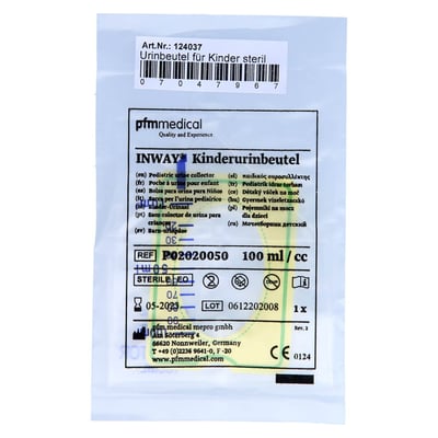Urin Beutel steril 100 ml Kinder Produktbild 1