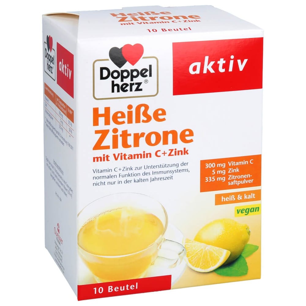 Doppelherz aktiv heiße Zitrone mit Vitamin C + Zink