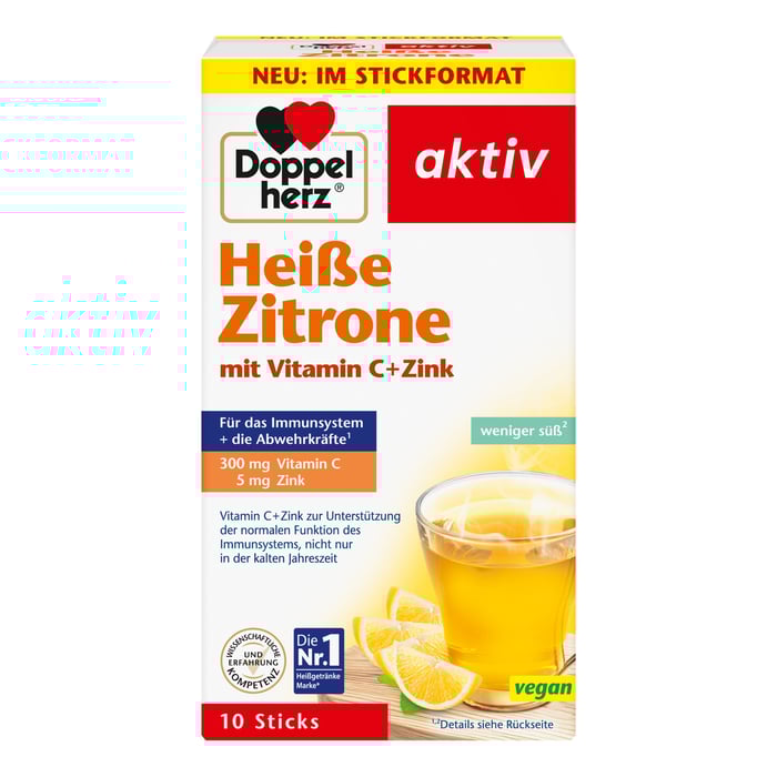 Doppelherz aktiv heiße Zitrone mit Vitamin C + Zink
