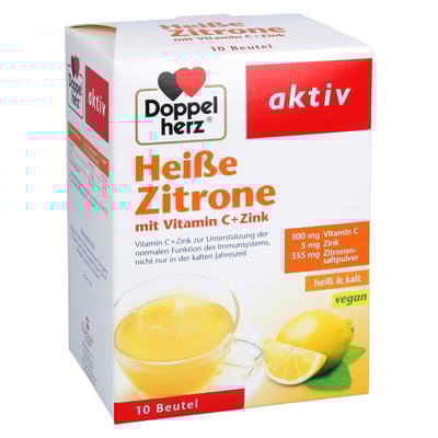 Doppelherz aktiv heiße Zitrone mit Vitamin C + Zink