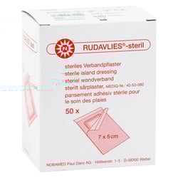 RUDAVLIES-steril Verbandpflaster 5x7 cm