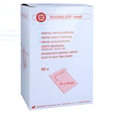 RUDAVLIES-steril Verbandpflaster 10x15 cm