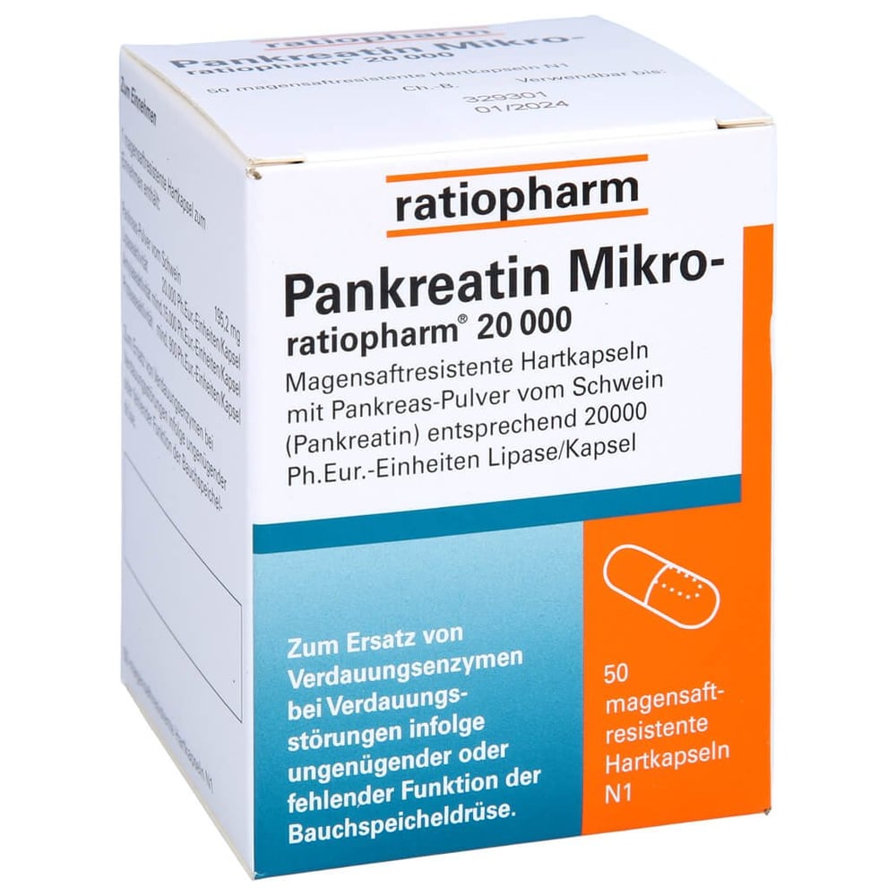 Pankreatin Mikro-ratiopharm 20000