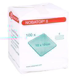 Nobatop 8 Kompressen 10x10 cm unsteril