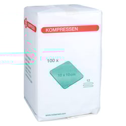 Mullkompressen 10x10 cm unsteril 12fach
