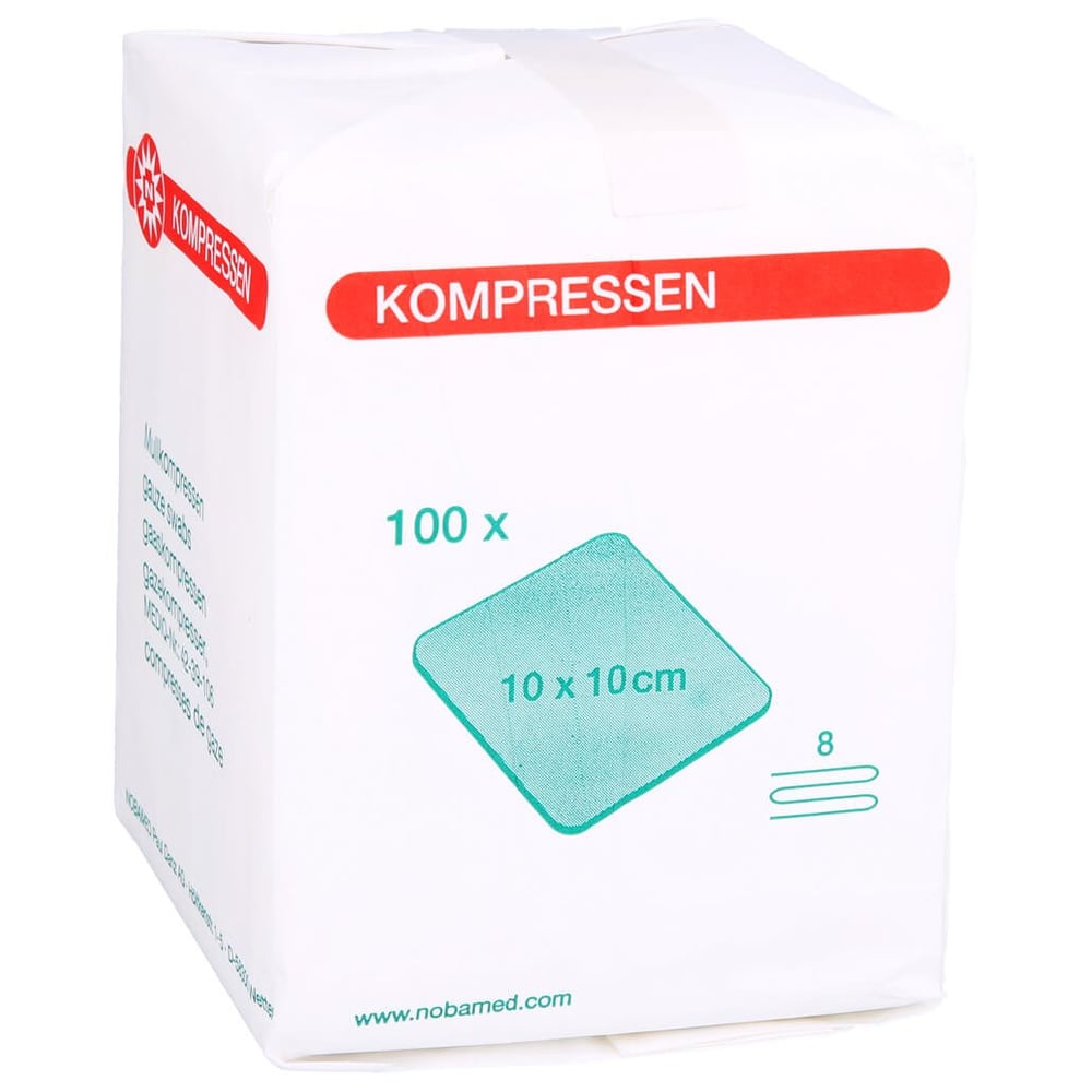 Mullkompressen 10x10 cm unsteril 8fach