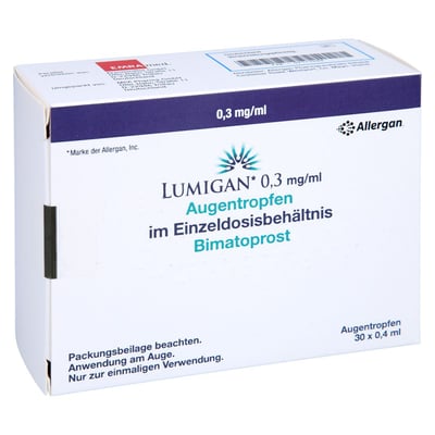 Lumigan 0,3 mg/ml Augentropfen im Einzeldosisbeh. Produktbild 1