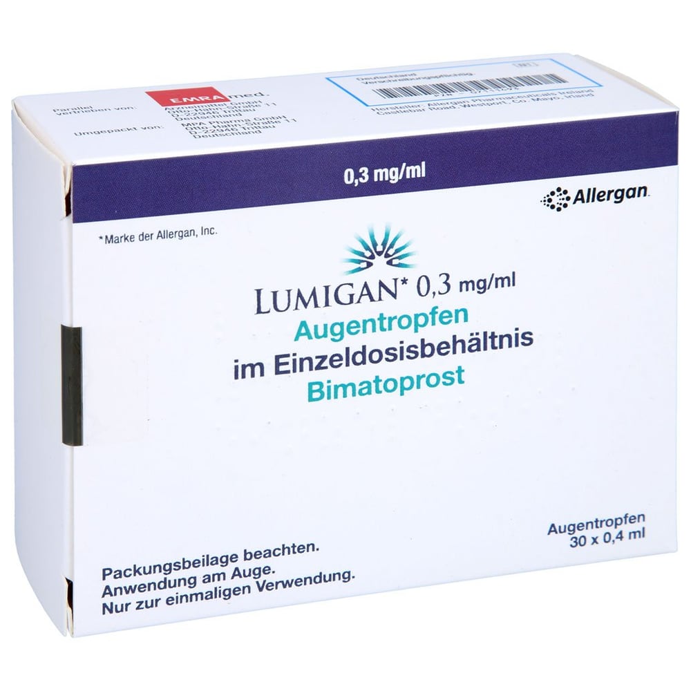 Lumigan 0.3mg/ml Augentropfen im Einzeldosisbeh.