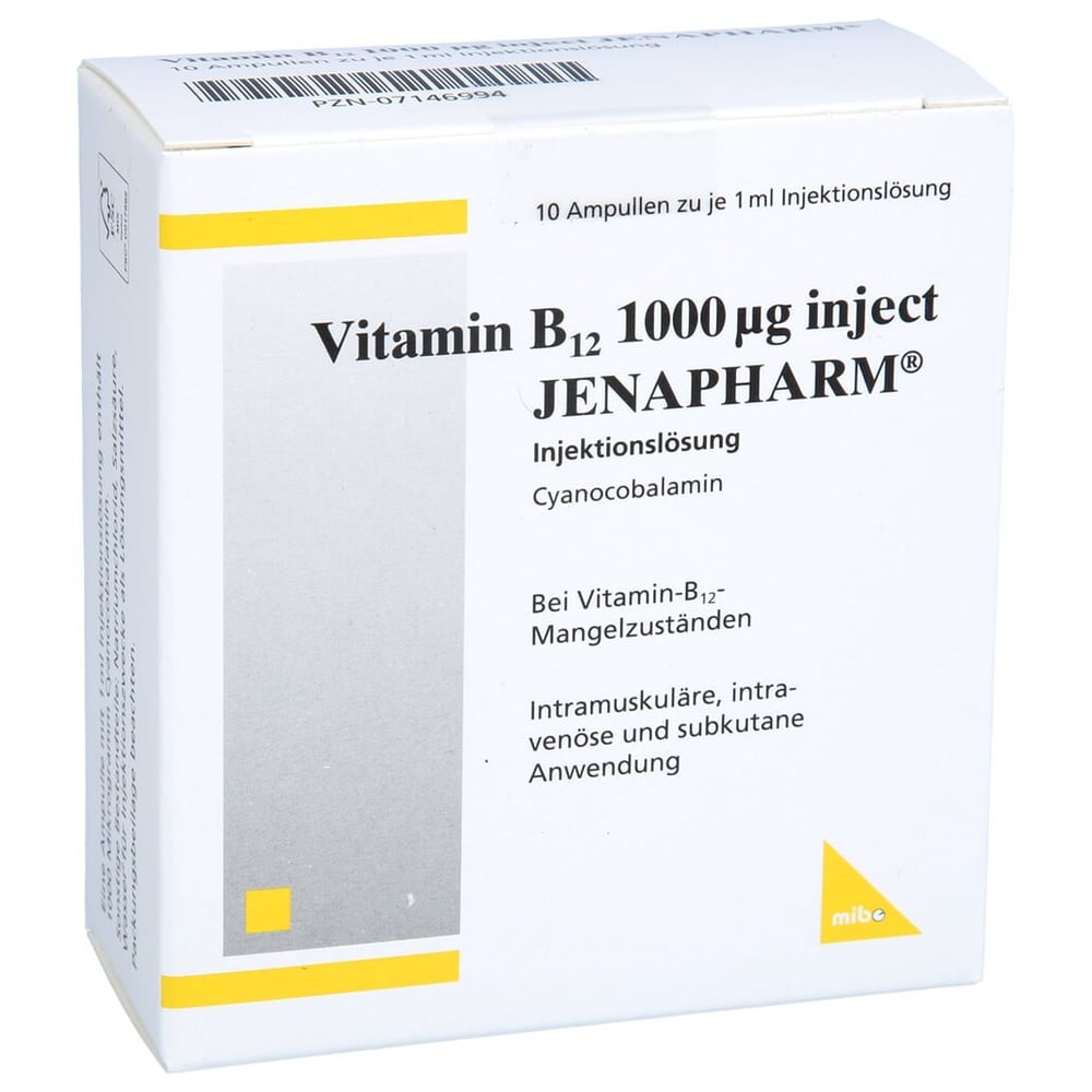 Vitamin B12 1000 µg inject Jenapharm