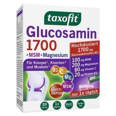 TAXOFIT Glucosamin 1700+MSM+Magnesium Sticks Produktbild 1