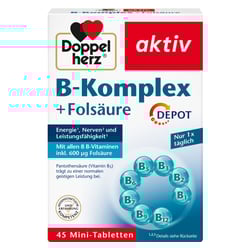 Doppelherz aktiv B-Komplex + Folsäure Depot