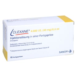 Clexane 4000 I.E. (40 mg)/0,4 ml Injektionslösung