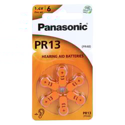 Batterie f. Hörgeräte Panasonic PR 13