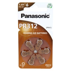 Batterien für Hörgeräte Panasonic PR312