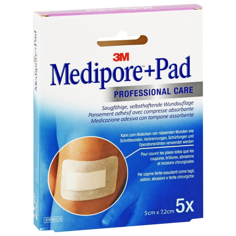 Medipore +Pad 3M 5.0 cm x 7.2 cm