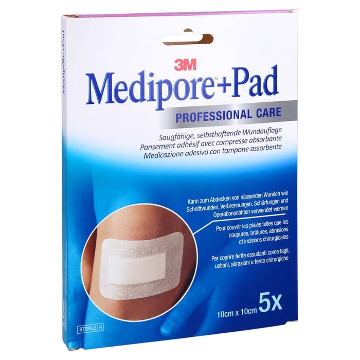 Medipore + Pad 3M 10.0 cm x 10.0 cm