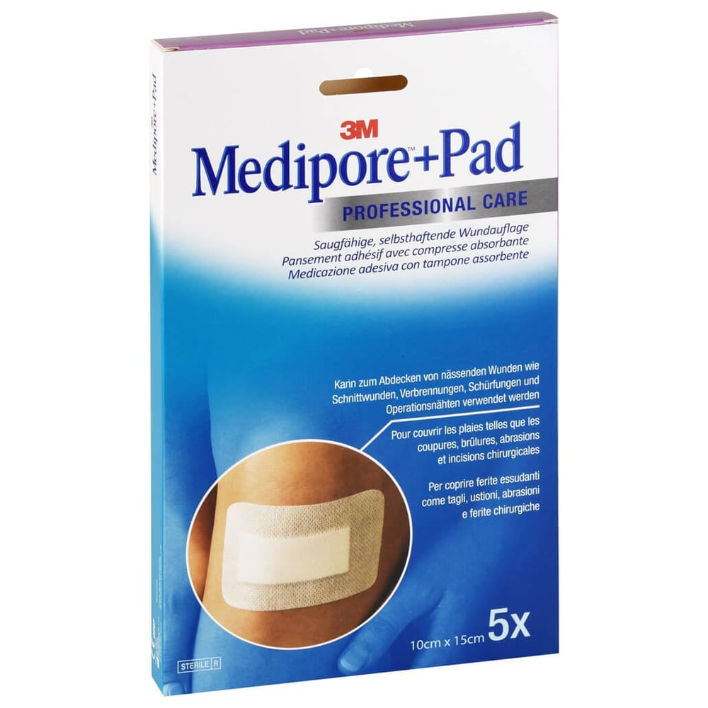 Medipore + Pad 3M 10.0 cm x 15.0 cm