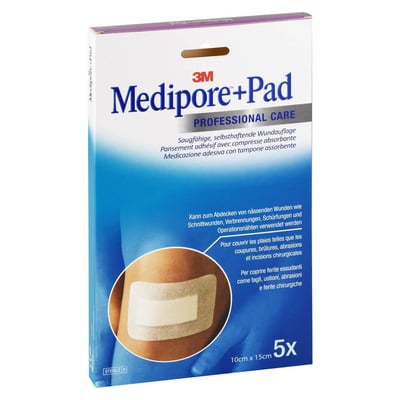 Medipore + Pad 3M 10.0 cm x 15.0 cm