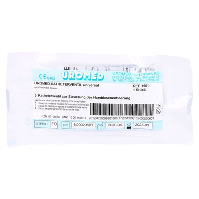 Uromed Katheterventil m. Adapter f. Beutel Produktbild 1