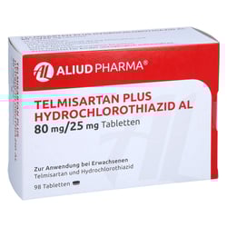 Telmisartan Plus Hydrochlorothiazid AL 80 mg/25 mg