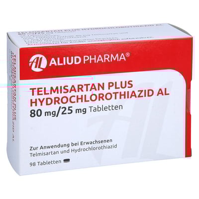 Telmisartan Plus Hydrochlorothiazid AL 80 mg/25 mg