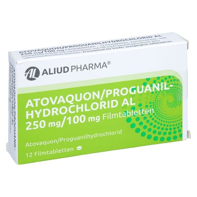 Atovaquon/Proguanilhydrochlorid AL 250 mg/100 mg Produktbild 1