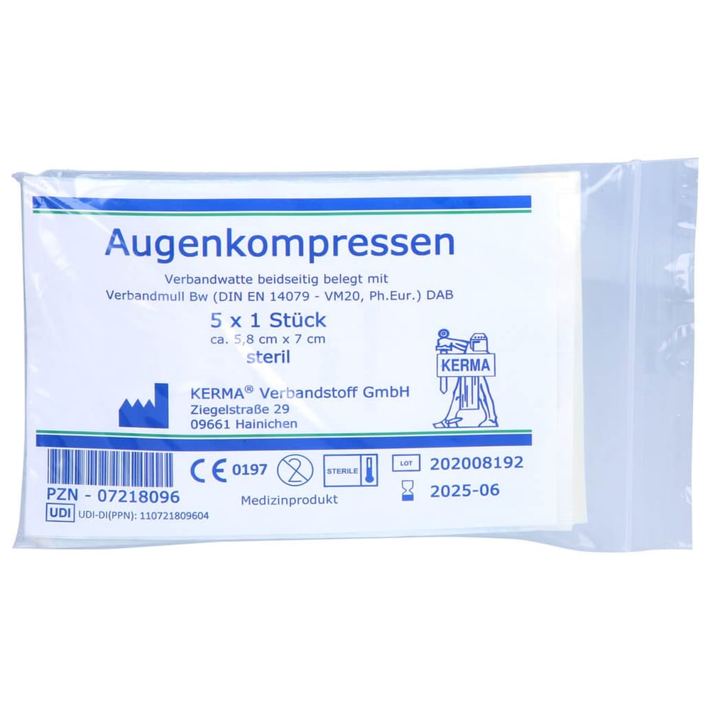 Augenkompressen 5,8x7 cm steril