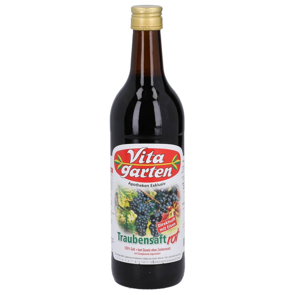 Vitagarten Roter Traubensaft + Eisenzusatz