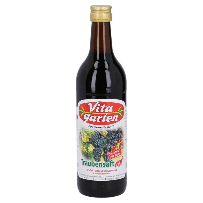 Vitagarten Roter Traubensaft + Eisenzusatz