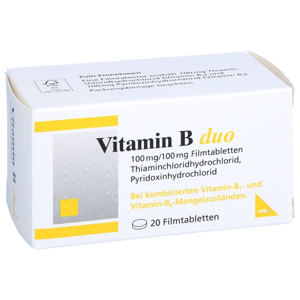 Vitamin B duo 100 mg/100 mg