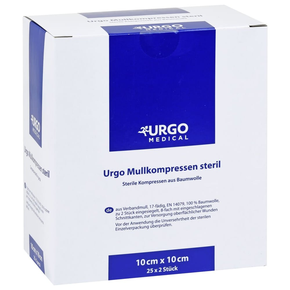 Urgo Mullkompressen 10x10 cm steril