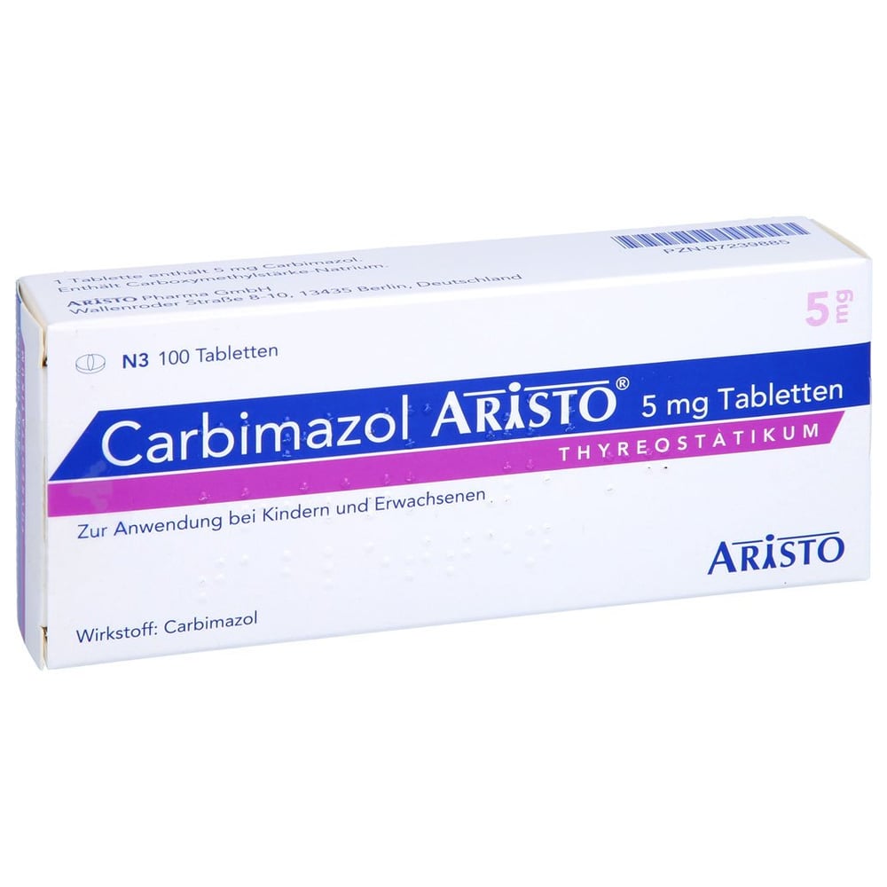 Carbimazol Aristo 5 mg