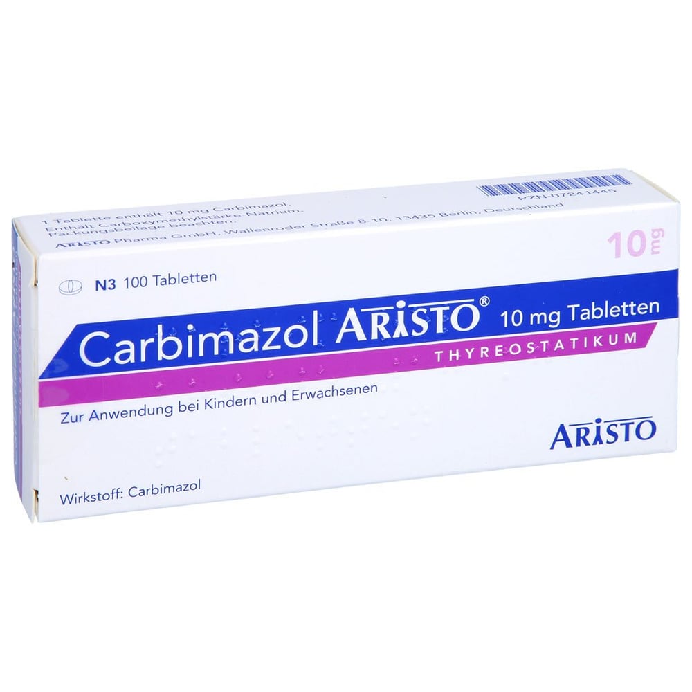Carbimazol Aristo 10 mg