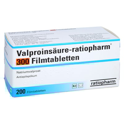 Valproinsäure-ratiopharm 300 mg Filmtabletten