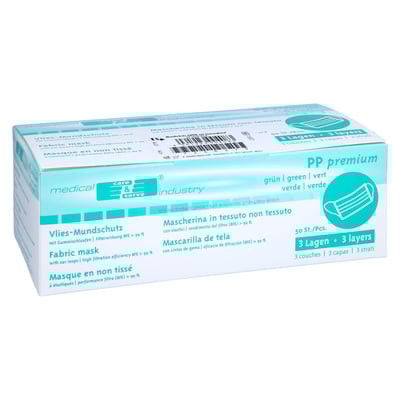 Mundschutz grün mit Gummiband