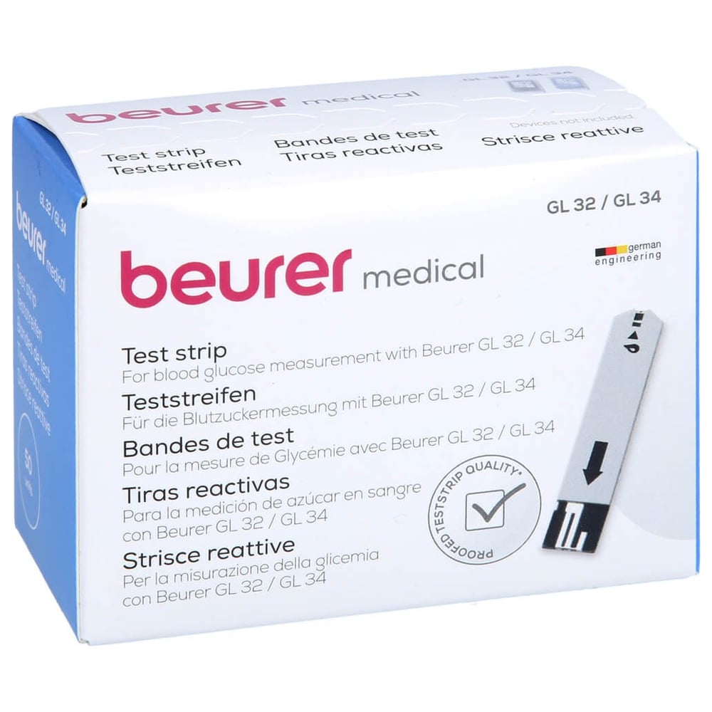 Beurer GL32/GL34/BGL60 Blutzucker-Teststreifen