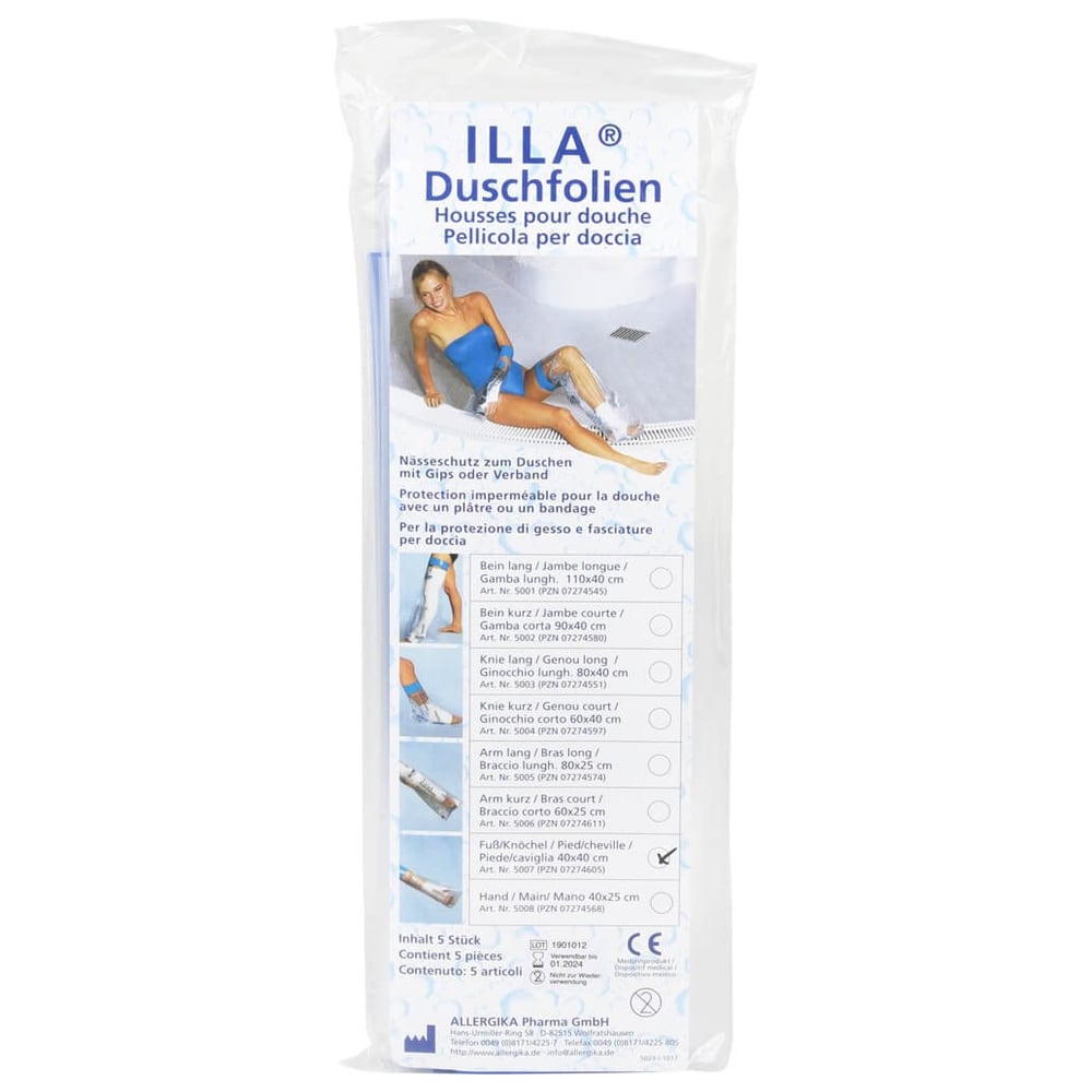 Dusch Folien Fuss/Knoechel 40cm
