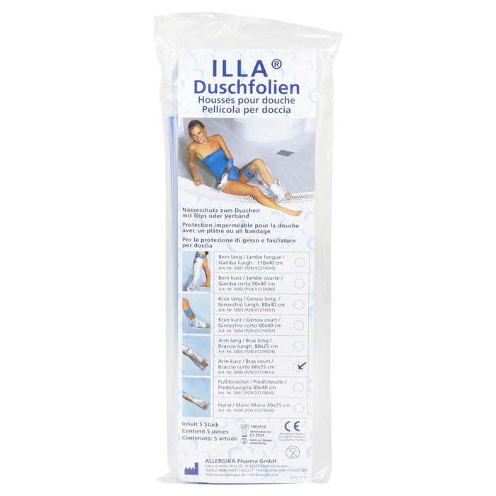Dusch Folien Arm kurz 60cm